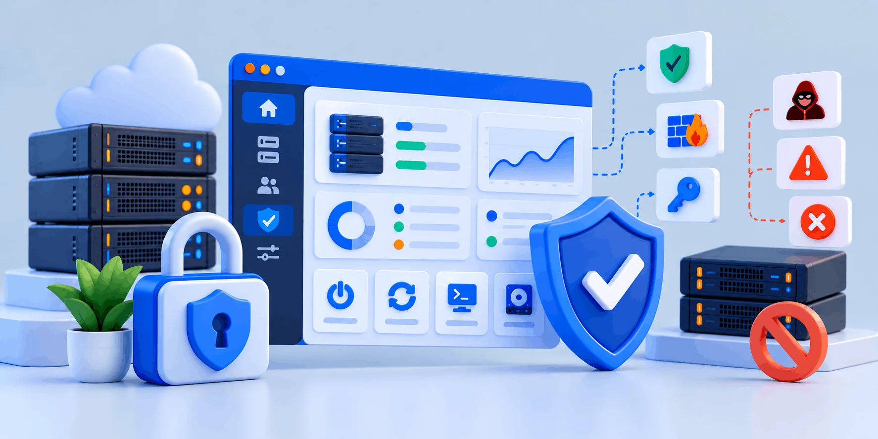 امنیت کنترل پنل سرور؛ مزایا، محدودیتها و اشتباهات رایج امنیت کنترل پنل سرور؛ مزایا، محدودیتها و اشتباهات رایج