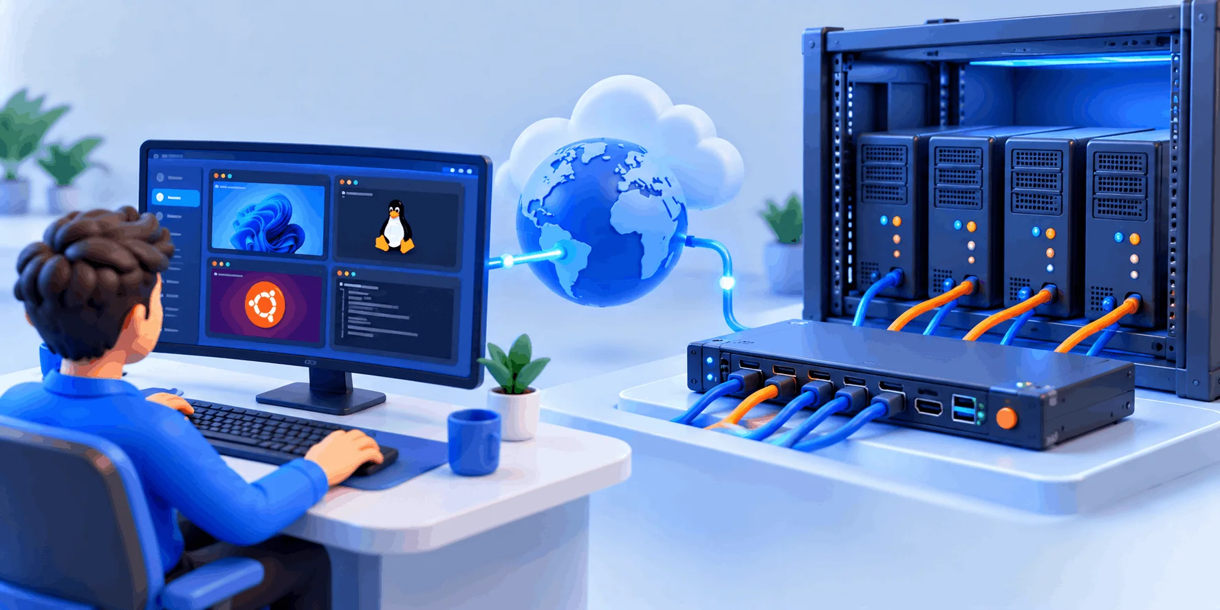 سوئیچ KVM و KVM over IP؛ کنترل سرور بدون حضور فیزیکی سوئیچ KVM و KVM over IP؛ کنترل سرور بدون حضور فیزیکی