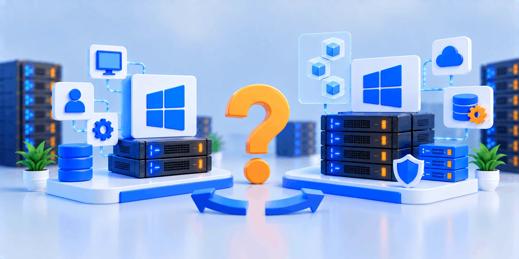 Standard یا Datacenter؛ کدام ویرایش را انتخاب کنیم؟ مقایسه ویرایش Standard و Datacenter ویندوز سرور؛ سرور کوچک با کاربران در برابر سرور مجازیسازیشده با ماشینهای مجازی و فضای ابری
