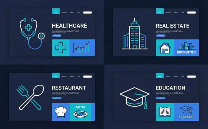 تصویر طراحی سایت پزشکی / املاک